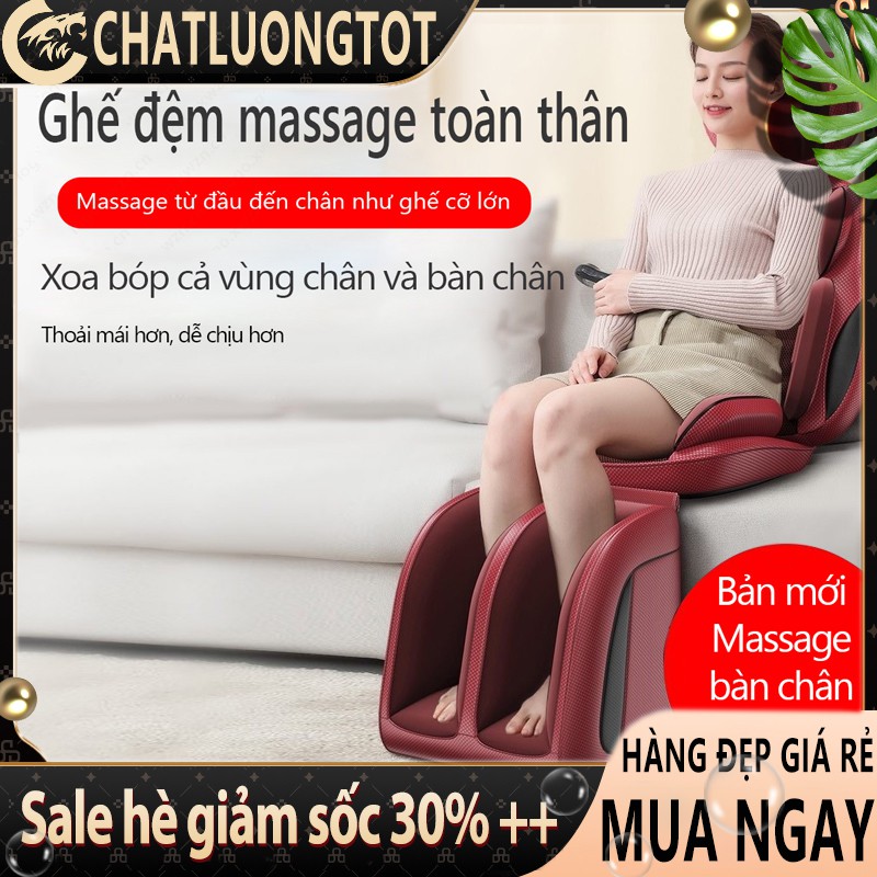 Ghế massage toàn thân, Ghế đệm massage toàn thân rung đa năng,  massage vai gáy,lưng, toàn thân gia dụng dành cho