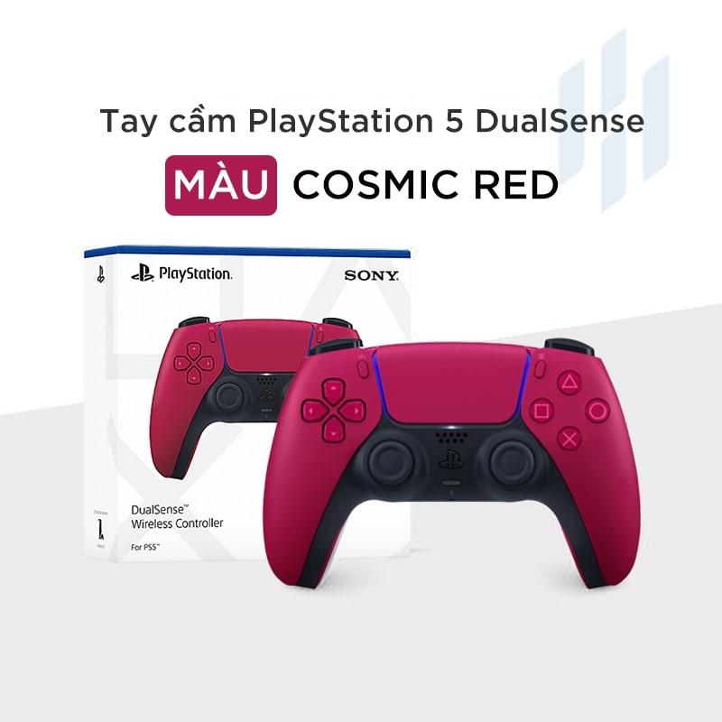 Tay cầm PS5 đỏ chính hãng Dualsense Controller cho máy Playstation 5 Cosmic Red