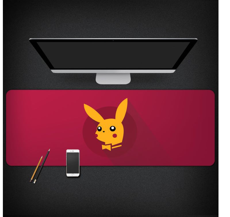 ☾❄☬☽Magic baby mouse pad Pokémon Psyduck Pikachu cos flash table mat ins style mouse pad