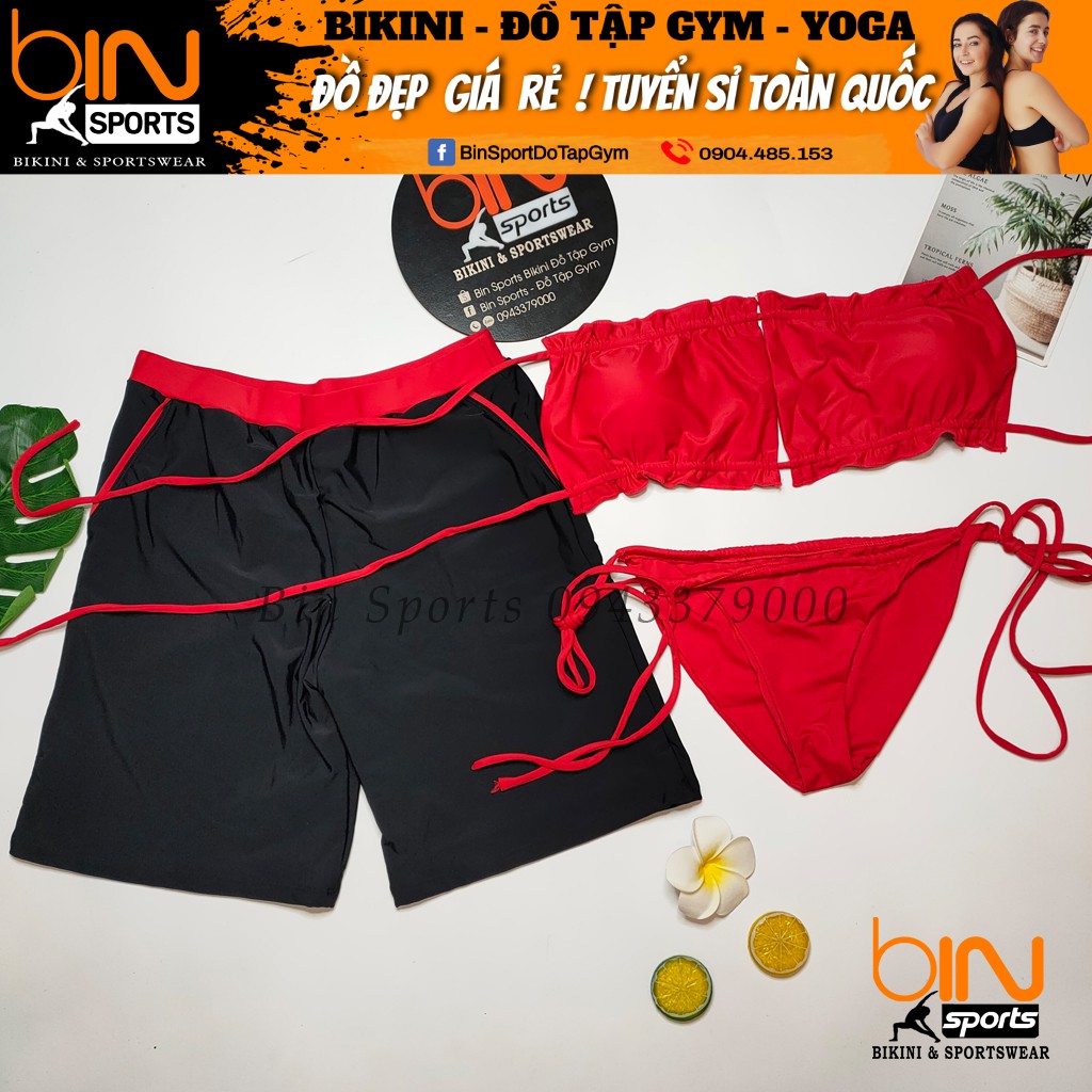 Đồ Bơi Cặp Nam Nữ Mặc Đi Biển Bin Sports CB083