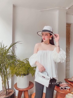 Áo tay phồng bẹt vai tiên nữ b19