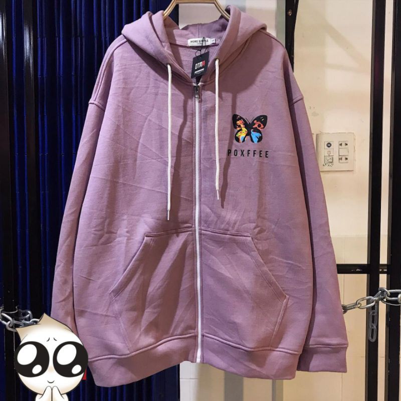 Áo Hoodie Nỉ bông 2 lớp Bướm