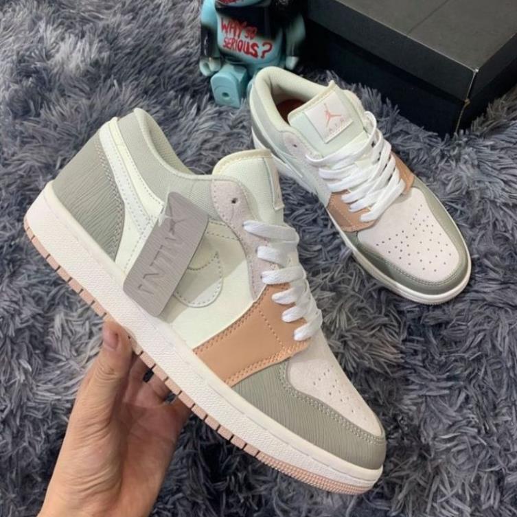 Giày Air Jodan Milan, Giày sneaker milan cam nhạt thấp cổ nam nữ hàng cao cấp Full Box Bill