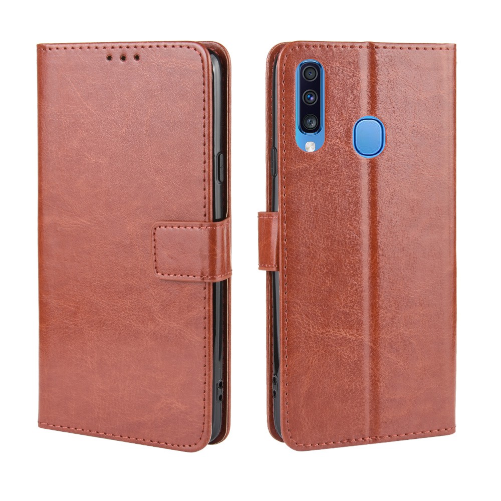 Bao da điện thoại màu trơn thanh lịch cho Samsung Galaxy A20S A 20S A207