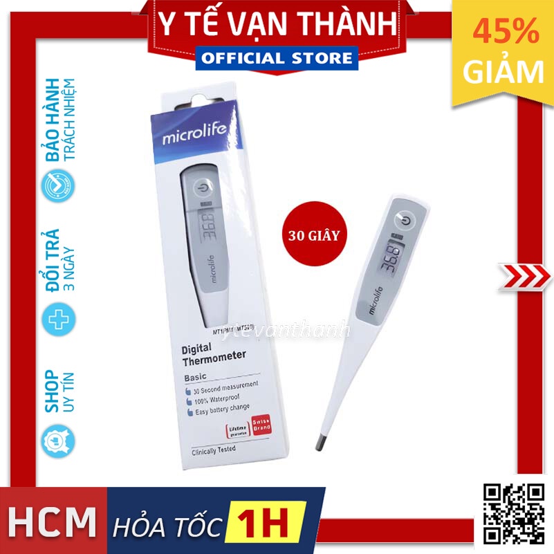 ✅ Nhiệt Kế Điện Tử- Microlife MT500 (30 Giây) -VT0716