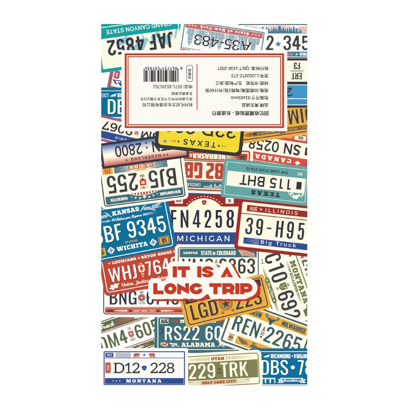 Hộp 60 Miếng Dán Phong Cách Ins Cổ Điển Sáng Tạo Đa Ứng Dụng