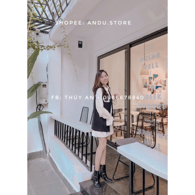 Set váy+áo vest Quảng Châu