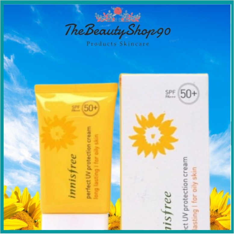 Kem Chống Nắng Innisfree Perfect Uv Protection Cream Long Lasting SPF50+/ PA+++ (50ml) – For Dry Skin