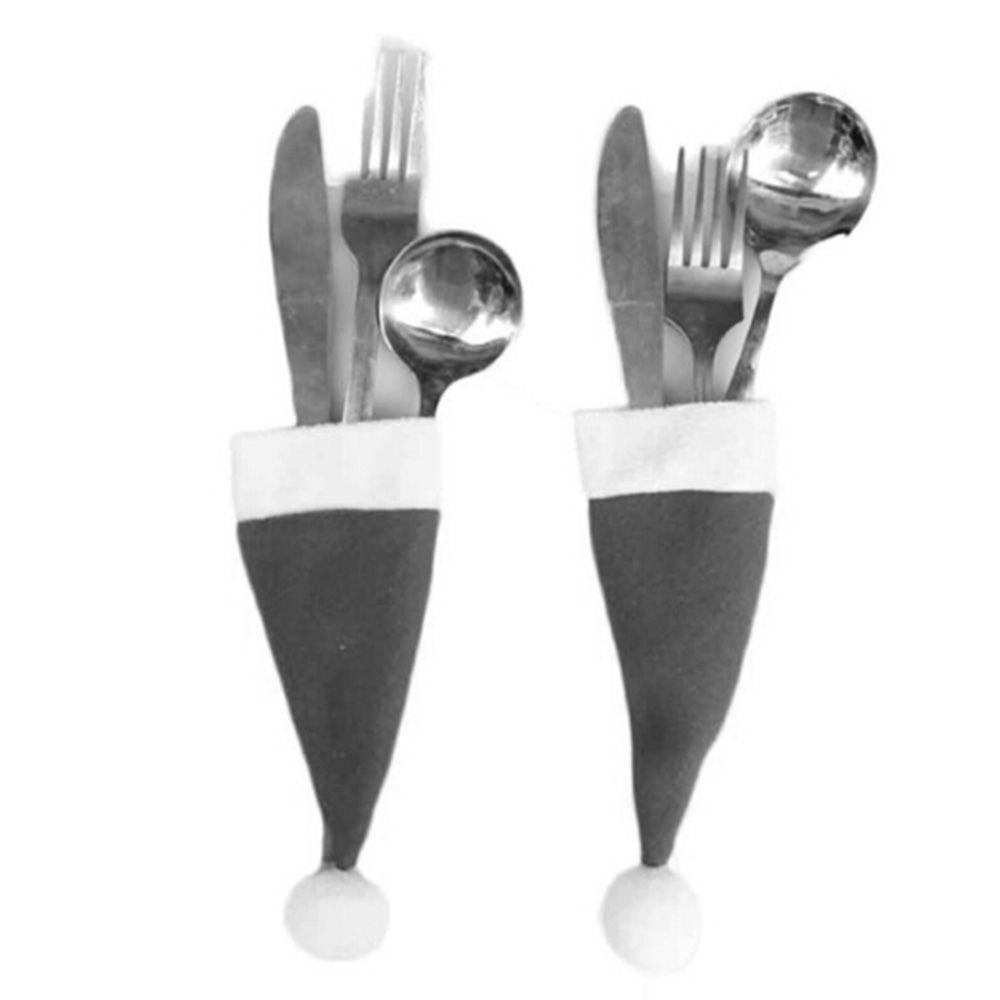 MOCHO Túi Đựng Muỗng Nĩa Hình Chiếc Nón Ông Già Noel Ngộ Nghĩnh