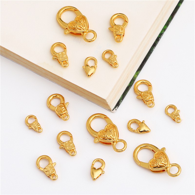 Khóa tôm hùm Beadia mạ hợp kim 18k dùng làm trang sức thời trang tùy chọn số lượng DIY