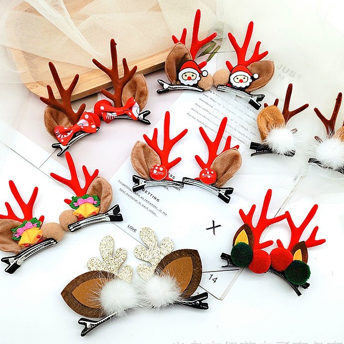 Kẹp Tóc Hình Sừng Hươu Dễ Thương Cho Bé Gái