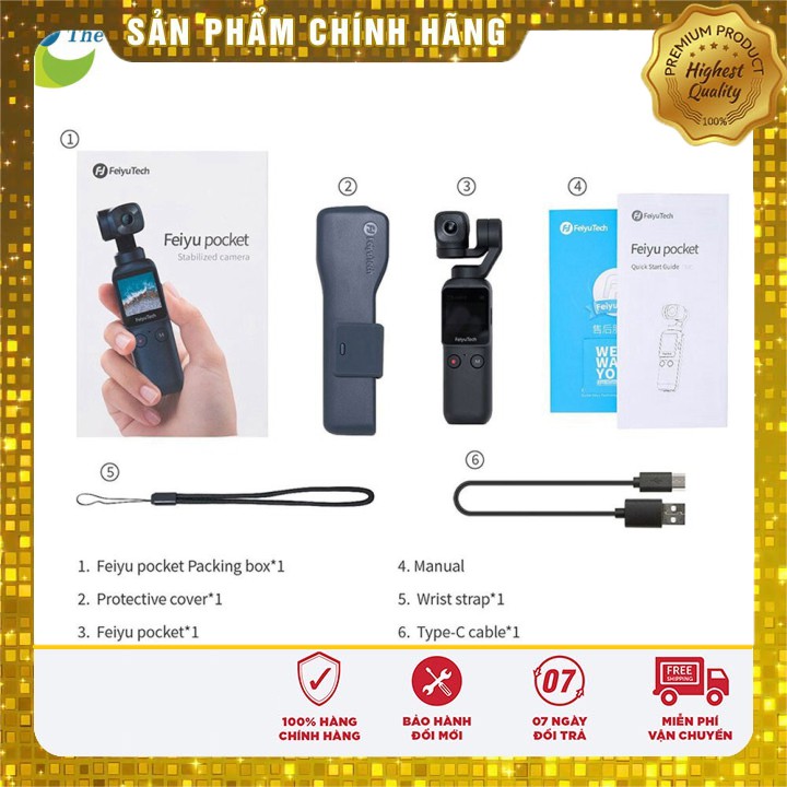 [Sale] Máy quay cầm tay chống rung Gimbal Feiyu Pocket - Bảo hành 12 tháng - Shop Thế Giới Điện Máy .