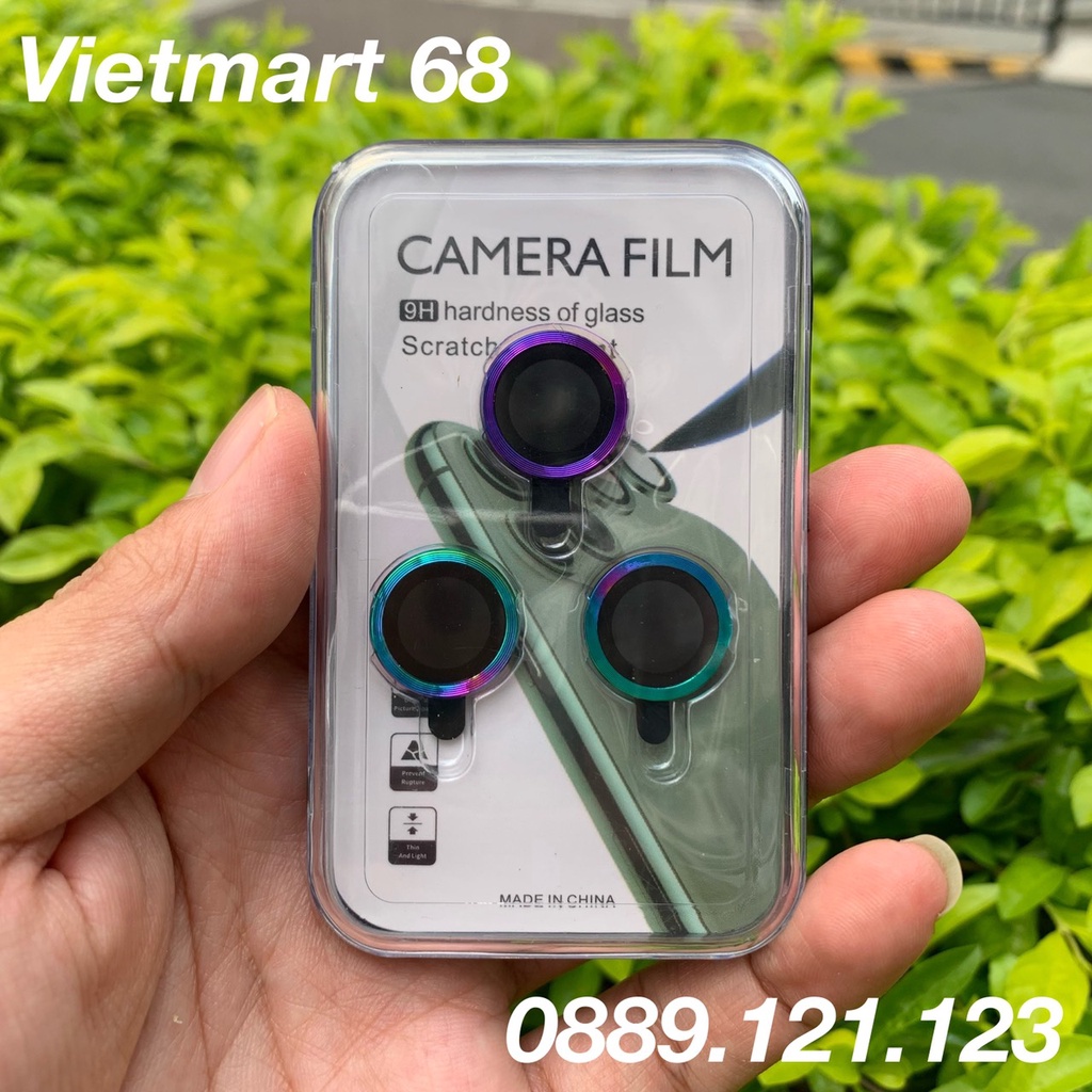 Mắt bảo vệ camera iP 13/13Mini, 13Pro/13ProMax, Chống bụi, hạn chế vân tay và chày xước mắt camera, Hộp Nhựa New