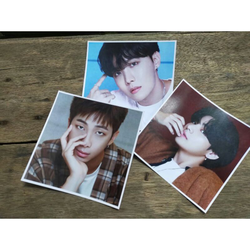 Mua 2 Tặng 1) Poster Nhóm Nhạc Bts A3 A4 15x15cm