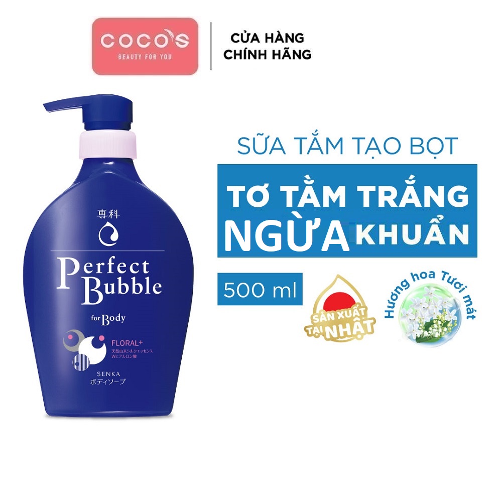Sữa Tắm Hương Hoa Dưỡng Ẩm Ngăn Ngừa Mụn Lưng SENKA 500ml