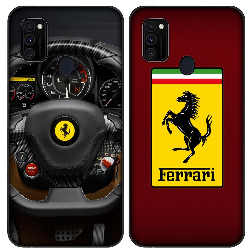 Ốp Điện Thoại Mềm Hình Logo Xe Hơi Ferrari Cho Iphone 12 11 Pro Xs Max Xr X 12 Mini