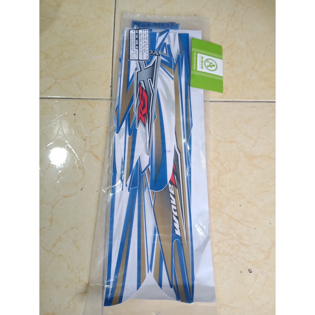 Tem xe Wave RSX 2010 LOẠI 3 LỚP Xanh