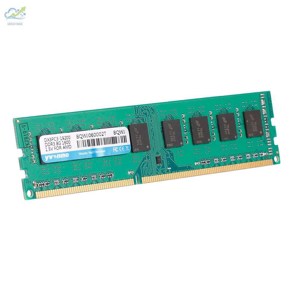 AMD Bộ Nhớ Máy Tính 240pin Yvonne Ddr3 Pc 8gb 1600mhz 1.5v | BigBuy360 - bigbuy360.vn