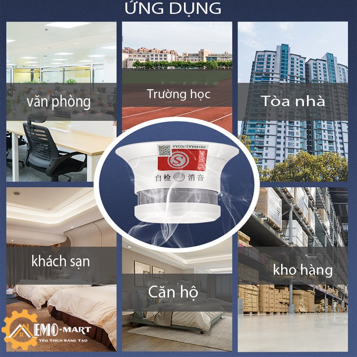 Máy báo khói báo cháy độc lập cao cấp V3