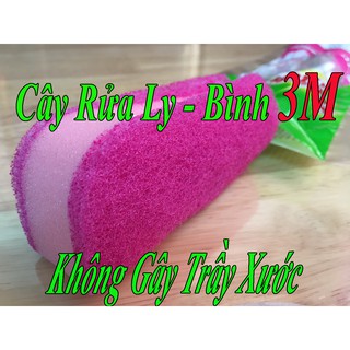 Cây Rửa Ly Bình 3M (Tặng 1 Miếng Cước Mạnh Hơn Inox)- Không Gây Trầy Xước, cayruabinh