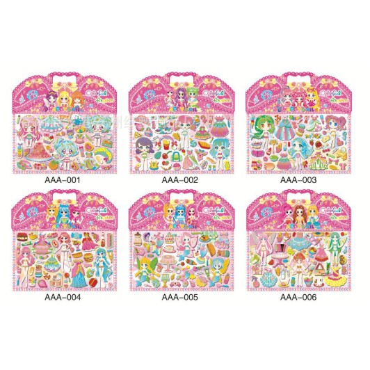 Sticker dán hình công chúa siêu đẹp