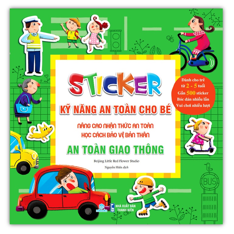 Sách - Sticker Kỹ năng an toàn cho bé - An toàn giao thông