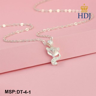 Vòng cổ bạc nữ mặt hình hồ ly Trang sức  HDJ mã DT-4-1 Hàng Nhập Khẩu