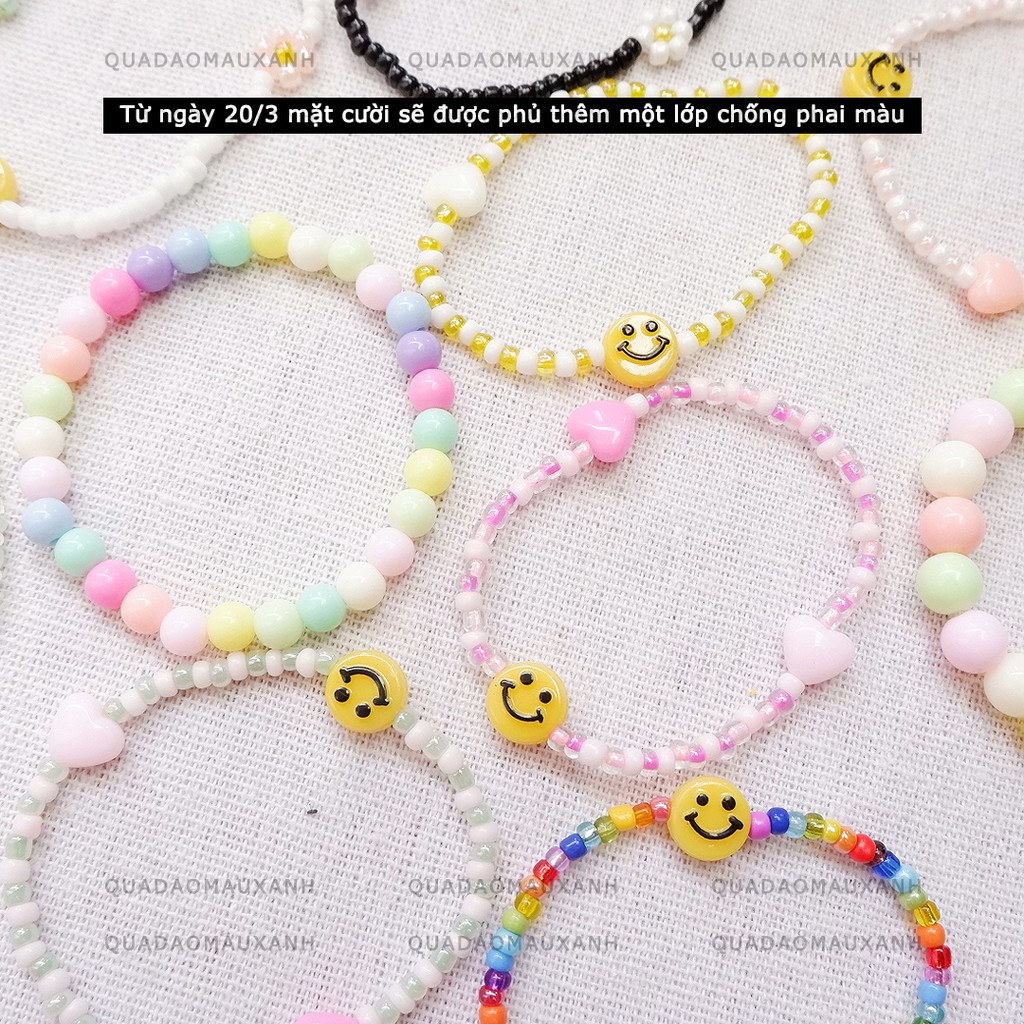 Vòng tay mặt cười cầu vồng smile icon #happy