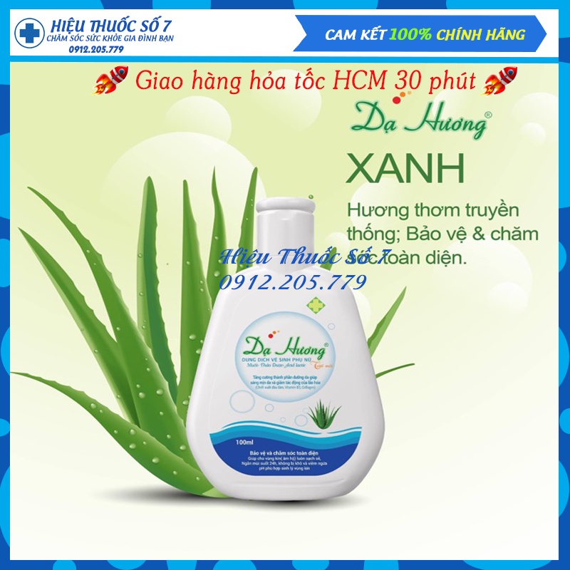 Dung dịch vệ sinh phụ nữ Dạ Hương chai 100ml