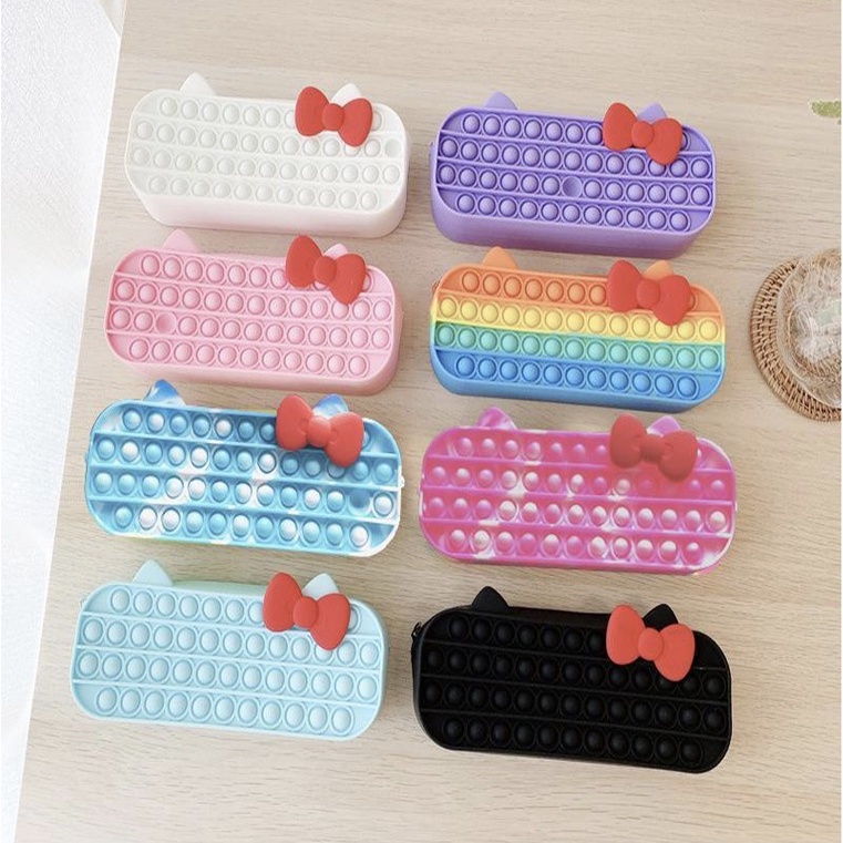 Hộp Bút Pop It Đựng Viết Điện Thoại Đồ Trang Điểm Vikitoys Cute Dễ Thương Đa Năng Để Bàn Giá Rẻ Cho Học Sinh Đi Học