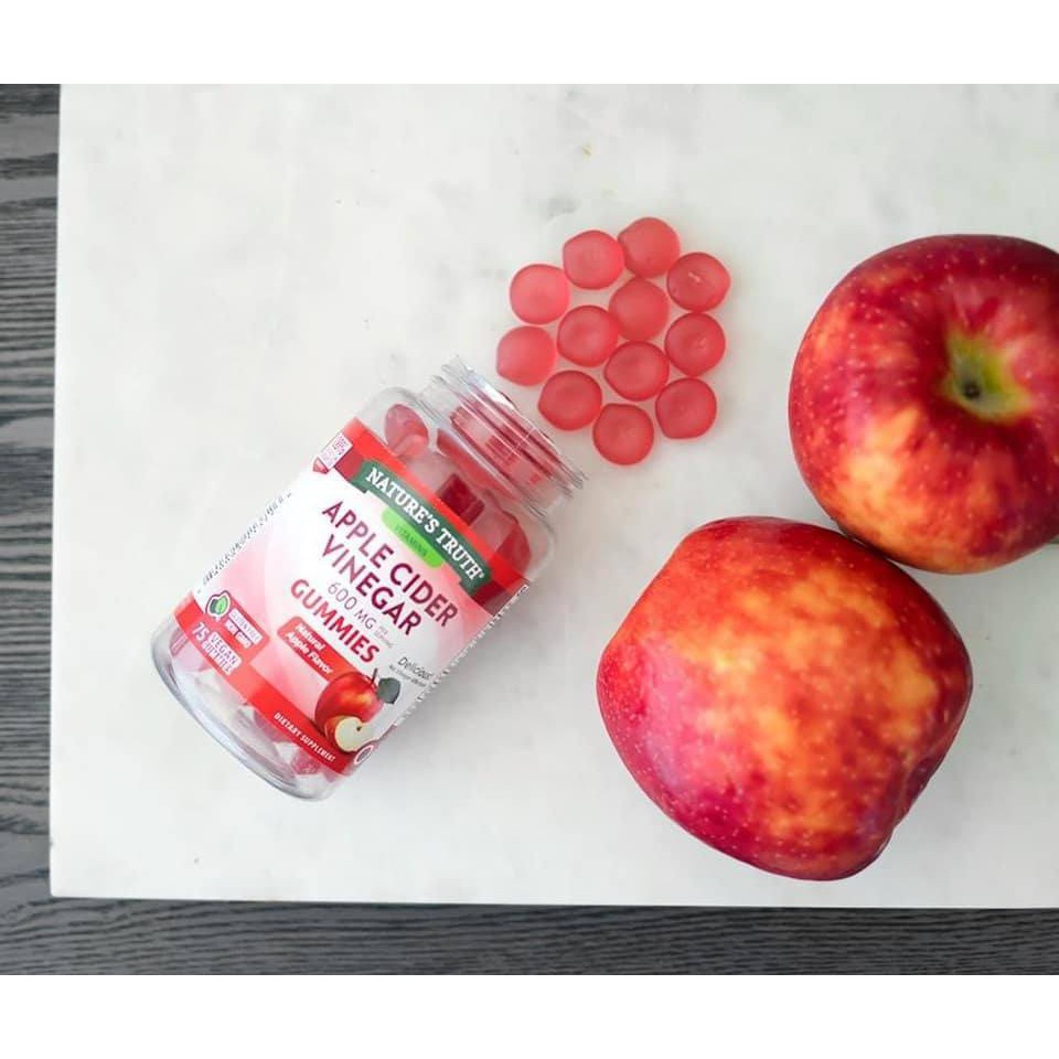 Kẹo dẻo giấm táo Apple Cinder Vinegar - Giúp giảm cân, đẹp da, detox cơ thể nhanh chóng an toàn hiệu quả