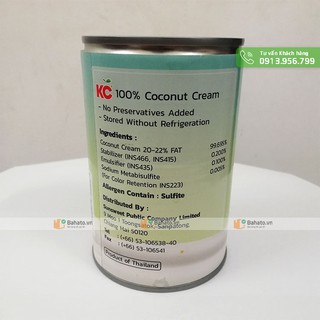 Nước cốt dừa KC Thailand lon 400ml