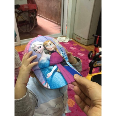 Mũ lưỡi trai cho bé, mũ lưỡi trai công chúa Elsa cho bé gái từ 1 đến 6 tuổi