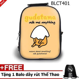 Combo balo học sinh - teen dễ thương gudetama ask me anything - vblct401