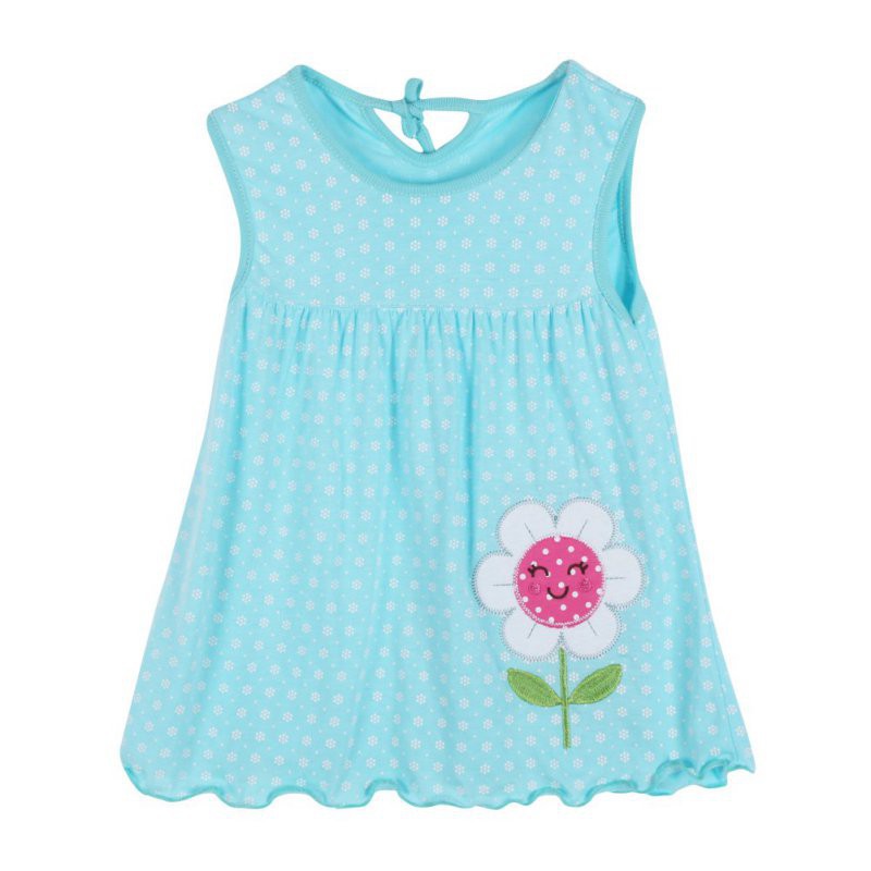 Váy mini chữ A không tay áo với họa tiết in màu ngẫu nhiên | BigBuy360 - bigbuy360.vn