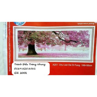 Tranh thêu chữ thập cây tình yêu YA251 106x50cm