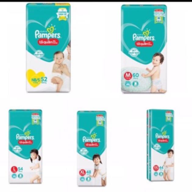 (Mẫu mới) Bỉm Pamper quần M60,L54 ,XL48