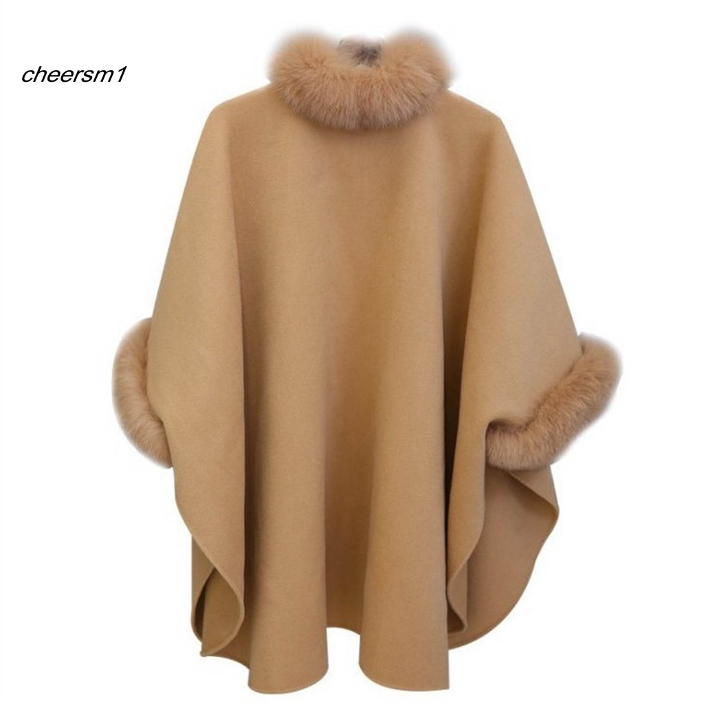Áo choàng dày dáng rộng giữ ấm cho nữ
 | BigBuy360 - bigbuy360.vn