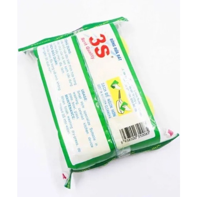 ⚡Miếng rửa chén 2 mặt 3s hàng loại 1 cam kết chính hãng⚡