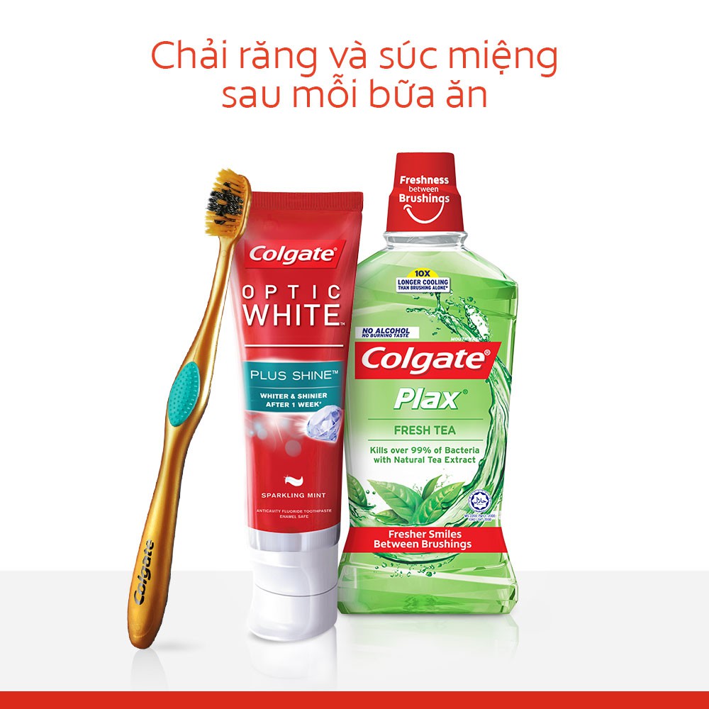 Bộ 4 Bàn chải đánh răng Colgate 360 độ than hoạt tính &amp; than vàng