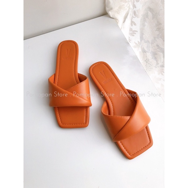 G1824 - Dép da quai chéo Vimimly