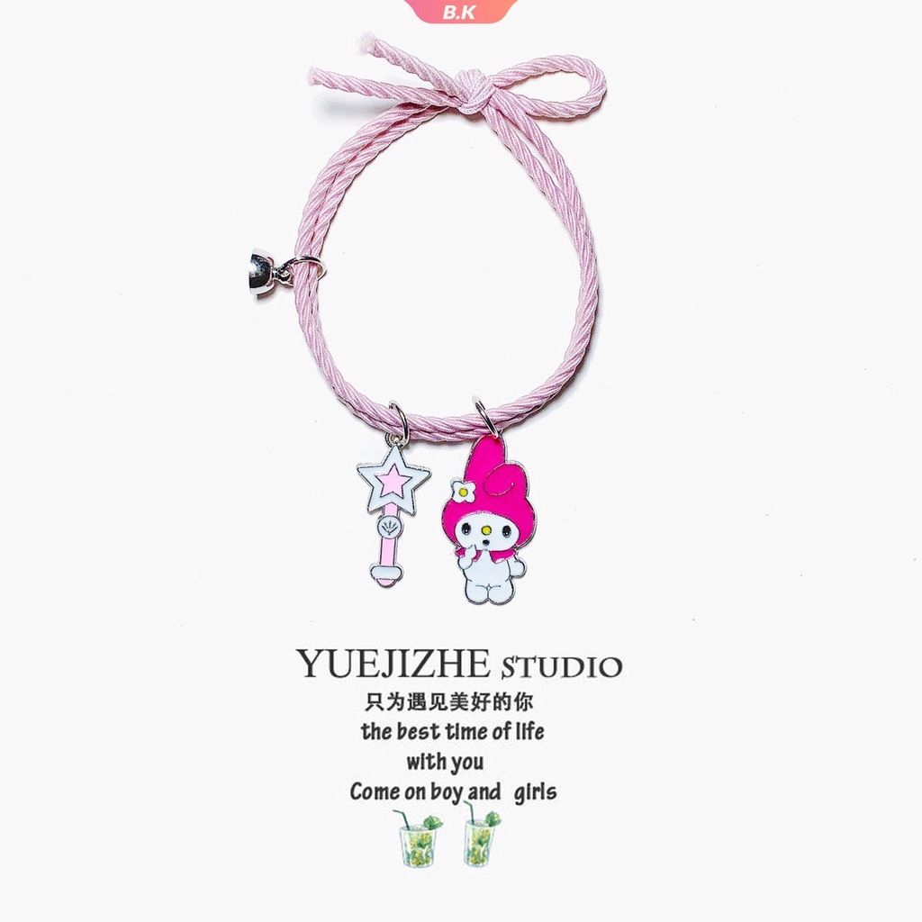 Vòng Tay Cao Su Đính Đá Nhân Tạo Họa Tiết Hoạt Hình Kuromi Dành Cho Nữ | BigBuy360 - bigbuy360.vn