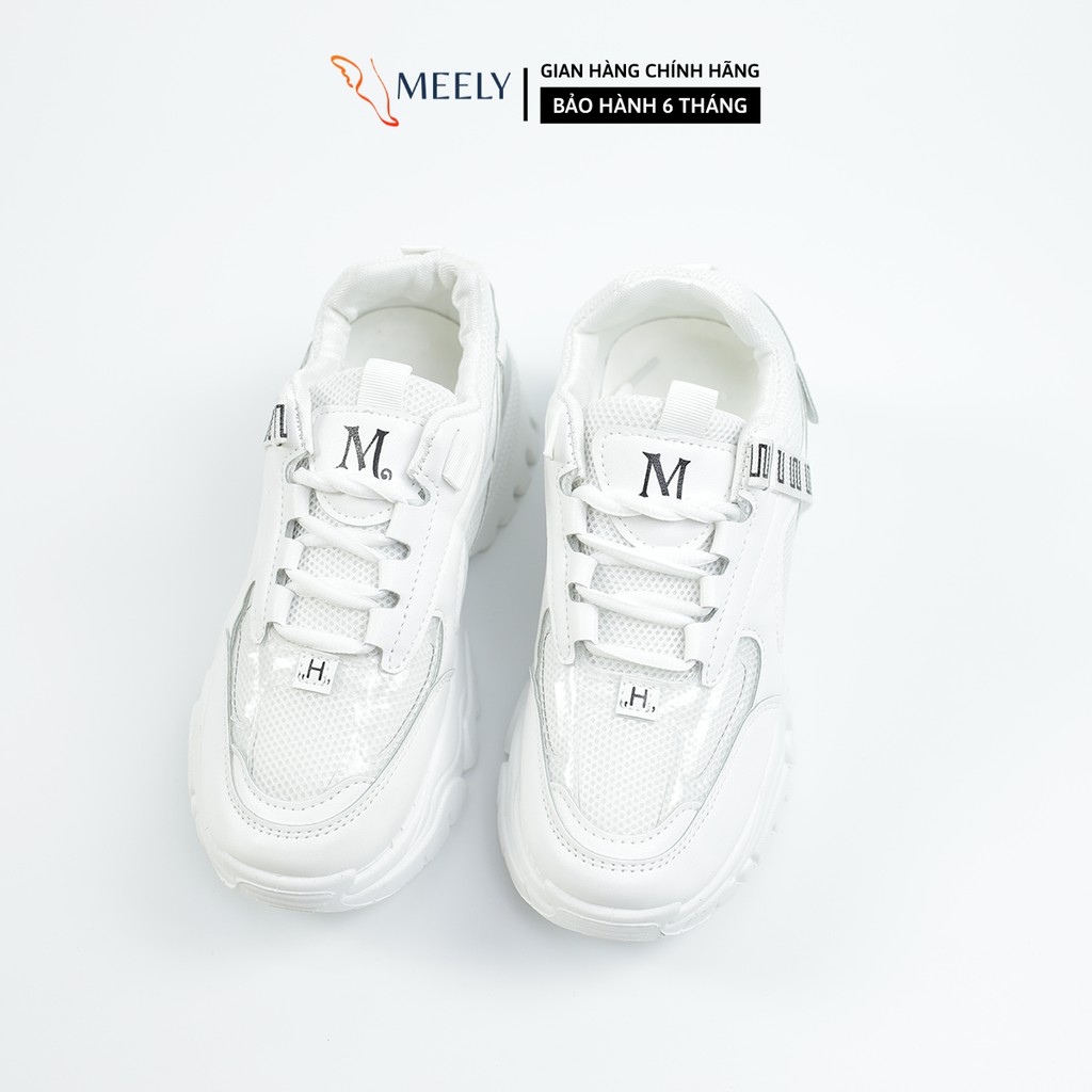 Giày Thể Thao Nữ MEELY Độn Đế Sneaker Ulzzang Năng Động - MS085