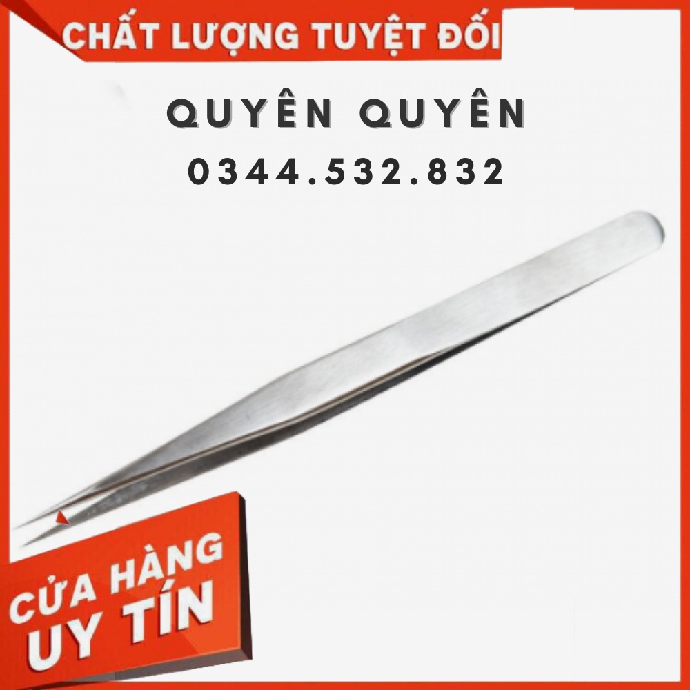 Nhíp tách thẳng trơn_dụng cụ nối mi_quyên quyên