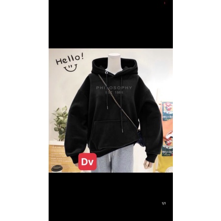 Áo Hoodie chữ PHILSOOPHY mũ 2 lớp siêu đẹp