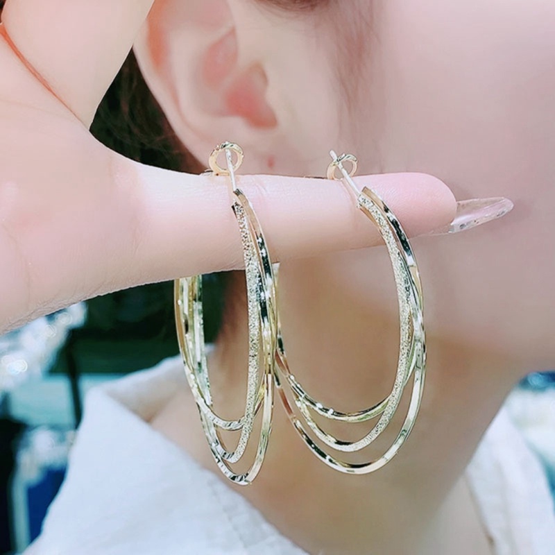 Bông Tai Mạ BạC 925 HìNh TròN ĐíNh Đá Sang TrọNg