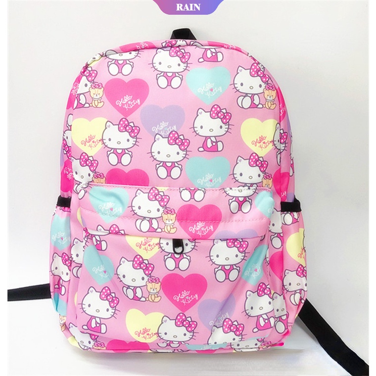 Ba Lô Vải Oxford Chống Thấm Nước Họa Tiết Hoạt Hình My Melody Hello Kitty Cinnamoroll Cho Học Sinh [RAIN]