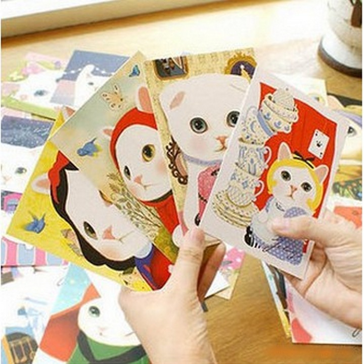 [Mã LIFEBOOK2 giảm 10% đơn 0Đ] Postcard túi phước omamori hộp ảnh bưu thiếp nhiều tấm quà tặng trang trí đẹp