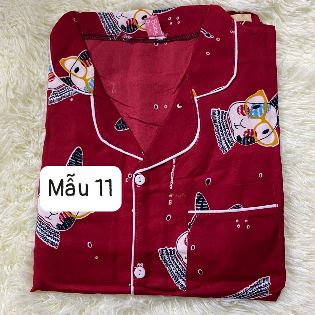 Bộ đồ bầu và sau sinh PIJAMA  thiết kế họa tiết siêu xinh  2 chức năng BPJM930 (Bộ có khóa hoặc túi như hình)