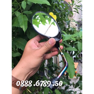 Gương xe máy, kiếng yaz chân titan 10li lắp các loại xe máy - wave/ sirius/ exciter/ winner/ sonic/ vario/ future